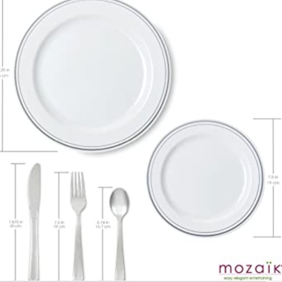 Premium Quality Plastic Dinnerware Set /Reusable - Picture 2 of 7